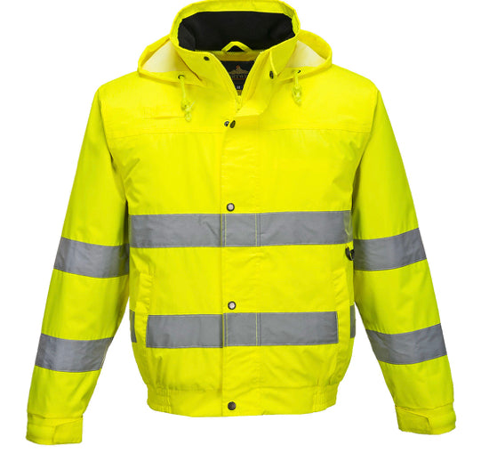 S161 - Hi-Vis Rain Lite Bomber Jacket Yellow