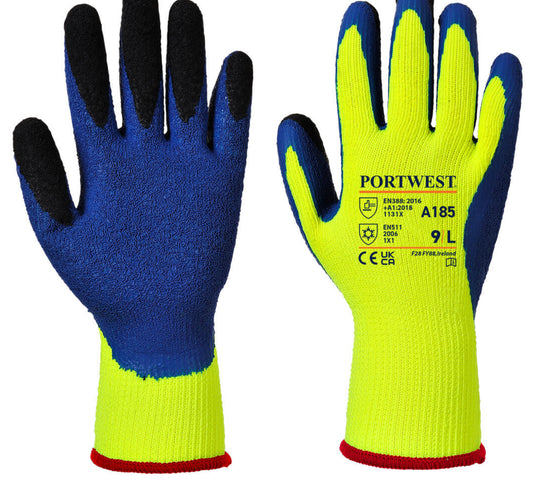 A185 - Duo-Therm Glove  Yellow/Blue